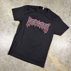 Next Level Apparel Mens Graphic Tee Black Fantasy Metal Logo T-Shirt Small